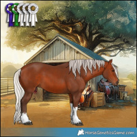 Horse Color:White Spotted Silver Brown Tobiano