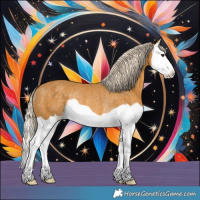 Horse Color:Palomino Splash Rabicano 