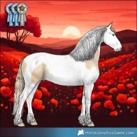 Horse Color:Smoky Black Pearl Splash Tobiano Rabicano