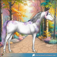 Horse Color:Nacre Watercolor White Spotted Amber Cream Champagne Dun Splash Frame Rabicano 