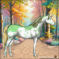 Horse Color:Painted Watercolor Silver Grullo Sabino Splash 