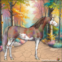 Horse Color:Nacre Chestnut Splash
