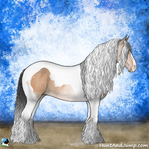 Horse Color:Brown Dun Tobiano Rabicano 