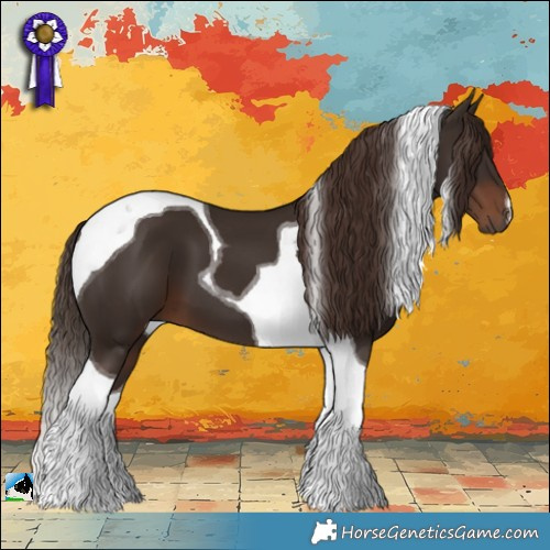 Horse Color:Liver Chestnut Tobiano 
