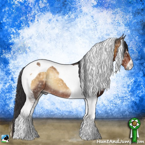 Horse Color:Buckskin Ice Onyx Tobiano Rabicano 