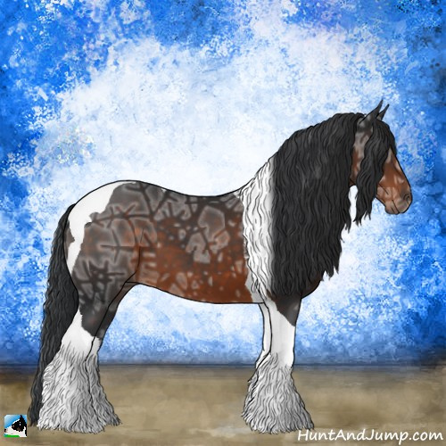 Horse Color:Brown Ice Tobiano 