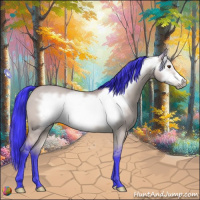 Horse Color:Watercolor Buckskin Dun Frame 