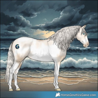 Horse Color:Silver Buckskin Pearl Dun Sabino Tobiano Frame Rabicano 