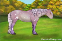 Horse Color:Watercolor White Spotted Silver Brown Pearl 