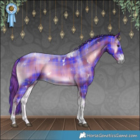 Horse Color:Watercolor Plaid  White Spotted Liver Red Onyx Tobiano 