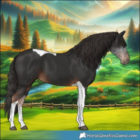 Horse Color:Liver Chestnut Tobiano 