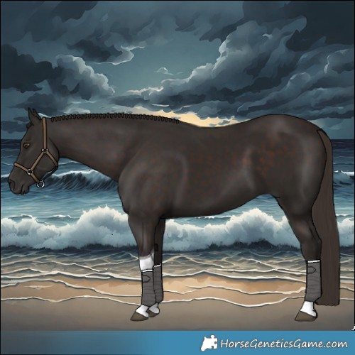 Horse Color:Liver Chestnut Tobiano 