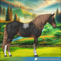 Horse Color:Liver Chestnut Tobiano 