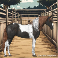 Horse Color:Liver Chestnut Tobiano 
