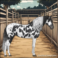 Horse Color:Black Tobiano Appaloosa 
