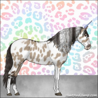 Horse Color:Liver Red Dun Tobiano Frame Near Leopard 