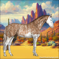 Horse Color:White Spotted Palomino Pearl Splash Rabicano  and Chestnut Splash Rabicano 