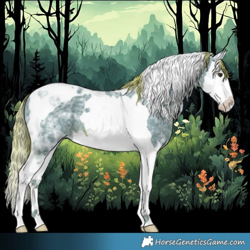 Horse Color:Watercolor Chestnut Ice Splash Tobiano 