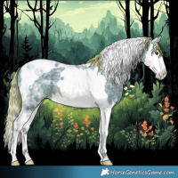 Horse Color:Watercolor Chestnut Ice Splash Tobiano 