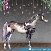 Horse Color:Painted White Spotted Silver Brown Onyx 