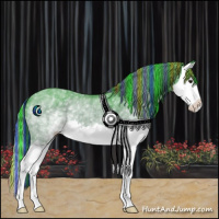 Horse Color:Painted Watercolor White Spotted Brown Splash 