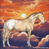 Horse Color:White Spotted Gold Cream Champagne Splash Appaloosa Rabicano 