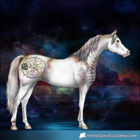 Horse Color:Nacre White Spotted Silver Black 