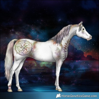 Horse Color:Nacre White Spotted Silver Black 