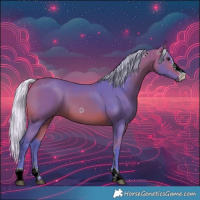 Horse Color:Watercolor Silver Bay 