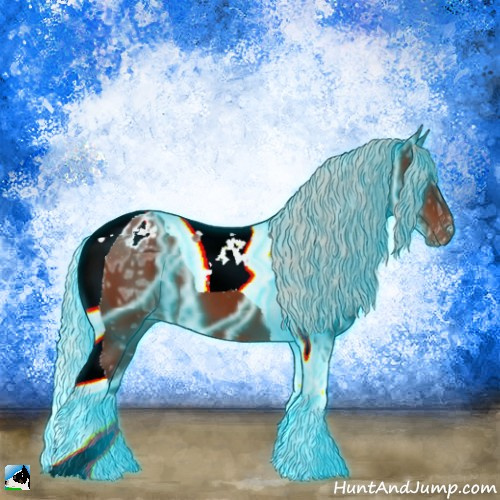 Horse Color:Thunderstruck Silver Bay Ice Tobiano Appaloosa 