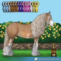 Horse Color:Chocolate Palomino Sabino  and Chocolate Palomino Dun Sabino 