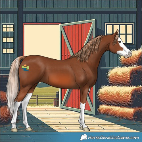 Horse Color:Chestnut Splash 