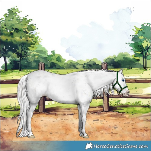 Horse Color:Platinum White Spotted Chocolate Palomino Pearl Sabino Splash Rabicano 