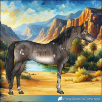 Horse Color:White Spotted Brown Dun Mushroom Tobiano Brindle 