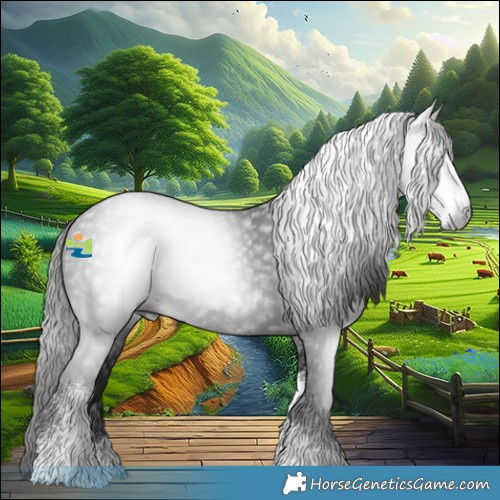 Horse Color:Gray Smoky Black Sabino 