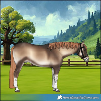 Horse Color:White Spotted Liver Red Onyx Tobiano Rabicano 