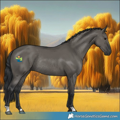 Horse Color:Grullo Rabicano 