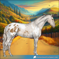 Horse Color:White Spotted Chocolate Palomino Dun Blanket Rabicano 
