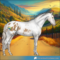 Horse Color:White Spotted Chocolate Palomino Dun Appaloosa Rabicano 