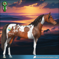 Horse Color:Bay Tobiano Appaloosa Rabicano 