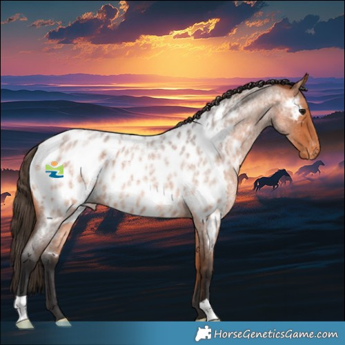 Horse Color:Bay Roan Appaloosa 