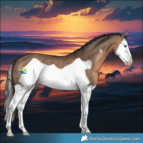 Horse Color:Bay Dun Splash Frame 