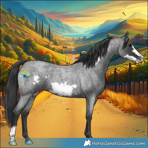 Horse Color:Blue Roan Frame 