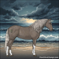 Horse Color:Silver Smoky Black Tobiano 