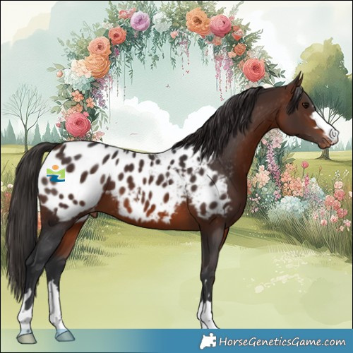 Horse Color:Brown Appaloosa 