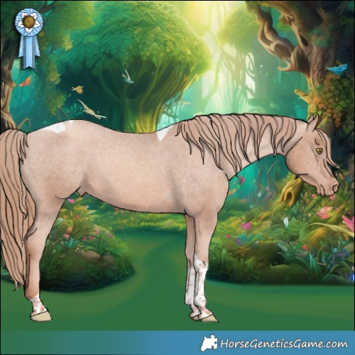 Horse Color:Gold Champagne Tobiano Appaloosa 