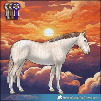 Horse Color:Sable Champagne Pearl Splash Tobiano Rabicano  and White Spotted Sable Champagne Pearl Dun Tobiano Frame Rabicano 