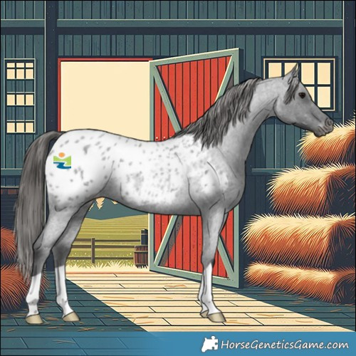 Horse Color:Blue Roan Appaloosa Rabicano 