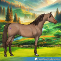 Horse Color:Liver Red Dun Sabino 