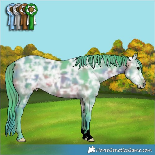 Horse Color:Nacre Watercolor Bay Ice 